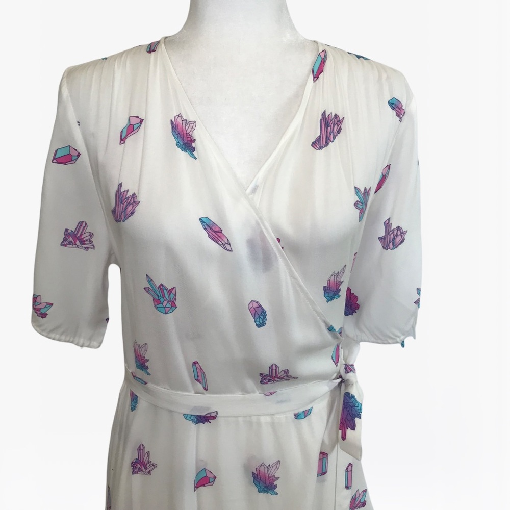 Wildfox Wrap Allover Print Women’s Maxi Dress -S/M - Picture 6 of 16